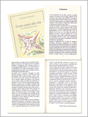 Prefazione - Il mio canto alla vita